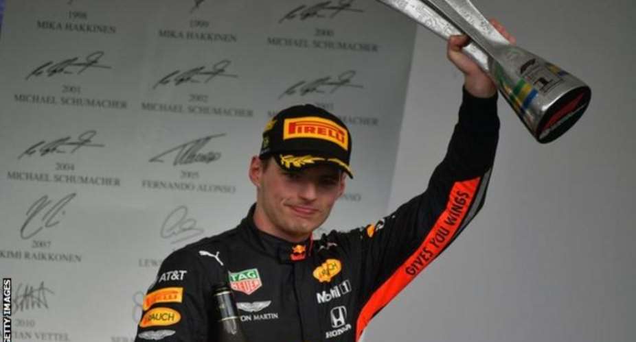 Red Bull's Max Verstappen won the Brazilian Grand Prix in 2019