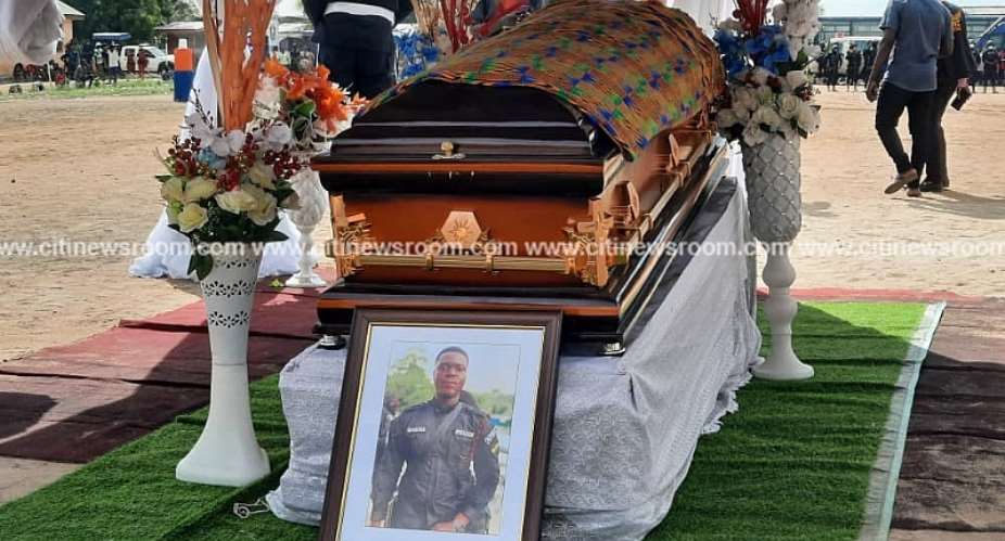Police officer killed during James Town bullion van attack laid to rest Photos