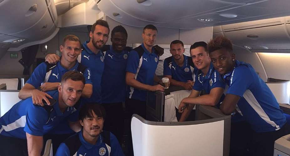 Pictures: Leicester City's Ghanaian duo Amartey, Schlupp of to pre-season in USA