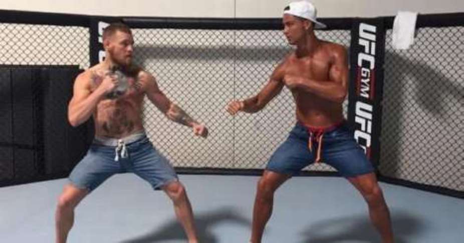 Cristiano Ronaldo: Real Madrid star and Conor McGregor face off in the ring