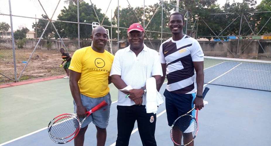 Lamptey opens defence in style at Tema Babolat Tennis Open