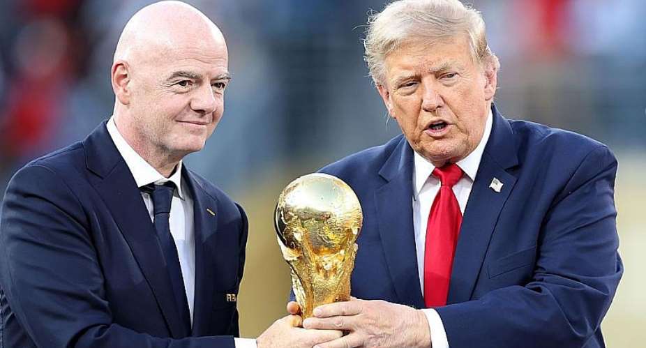 Getty ImagesImage caption: President Trump called Fifa counterpart Gianni Infantino during the World Cup to ask for a review of US striker Folarin Baloguns red card
