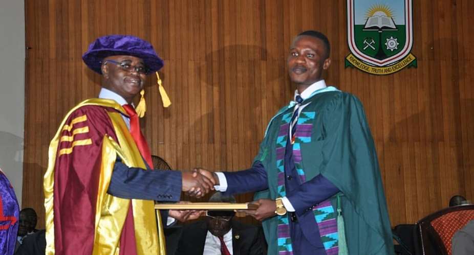 Congratulations To Barima Ba Emmanuel Aboa Boateng For Winning The Over-All Best Student At UMaT Graduation 2017
