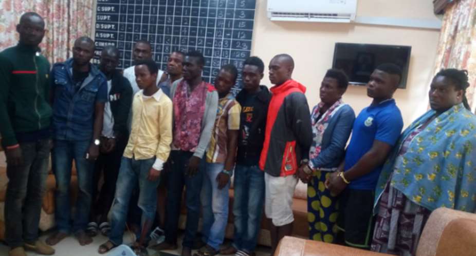 Aflao: 13 suspected robbers arrested