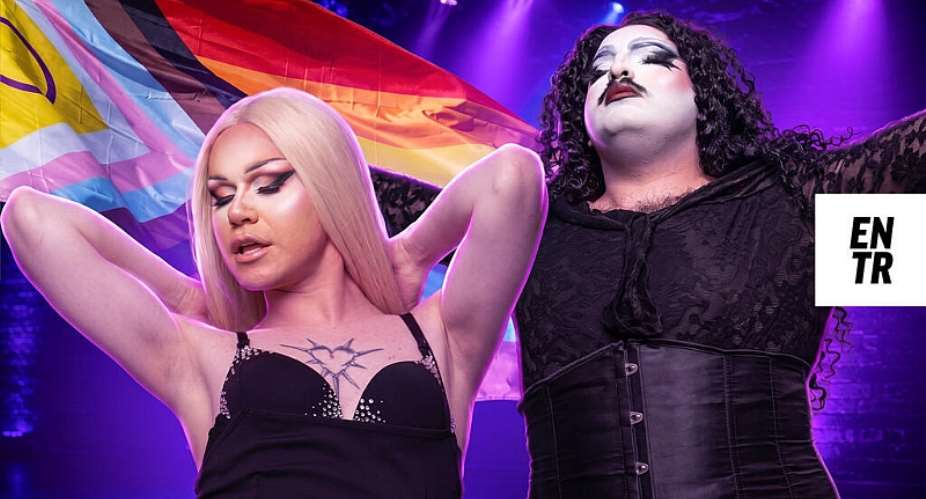 Molly Tok and Leona Love during a drag performance in Yerevan in June 2026. -  ENTR