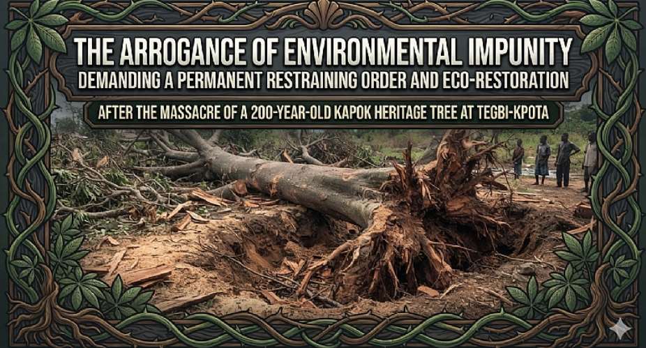 The Arrogance Of Environmental Impunity: Demanding A Permanent Restraining Order And Eco-Restoration After The Massacre Of A 200-Year-Old Kapok Heritage Tree At Tegbi-Kpota