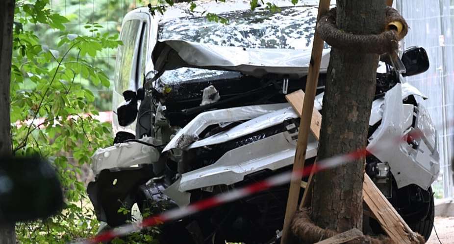 View of the vehicle used in the ramming attack which killed one person and injured 16 others. -  Ralf Hirschberger, AFP