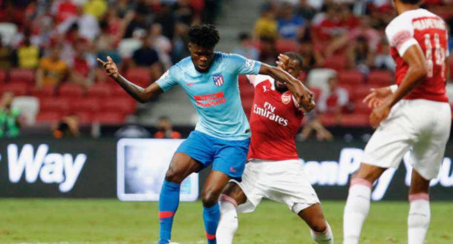 Thomas Partey Excels In Atletico Madrid Win Over Arsenal In International Champions Cup