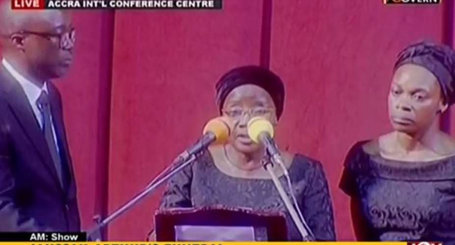 Did You Know, My Husband? Wife Of Late Veep Spits Fire At Funeral Service