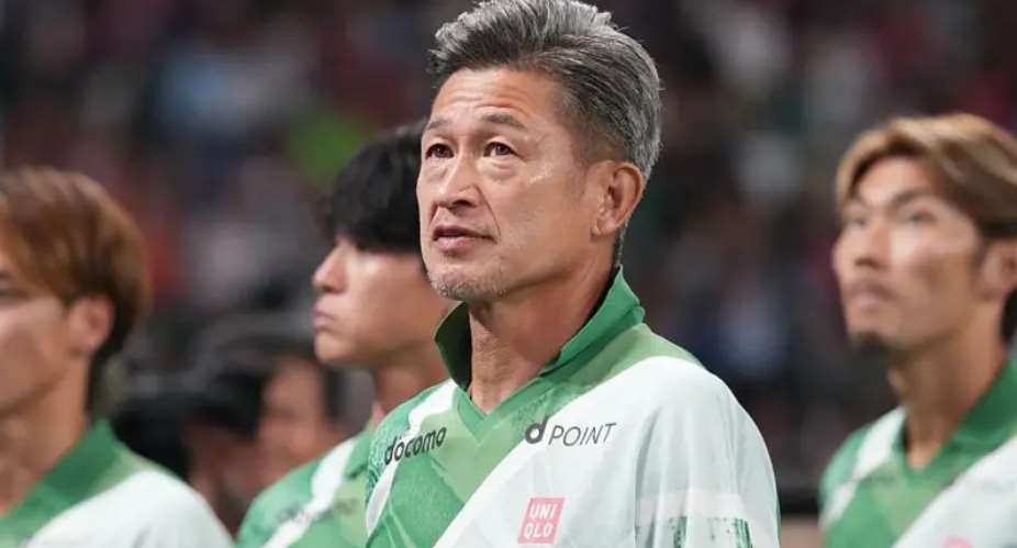 Getty ImagesImage caption: Miura scored 55 goals for Japan, winning his last cap in 2000