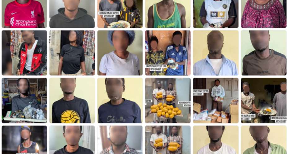 Police arrest 93 suspected drug traffickers in Major Ashanti Region crackdown