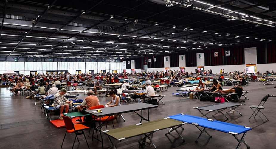 The Parc de Expositions near Bordeaux has been transformed in a center to house people who were evacuated as a result of wildfires. 25 July 2026/ - REUTERS - Manon Cruz
