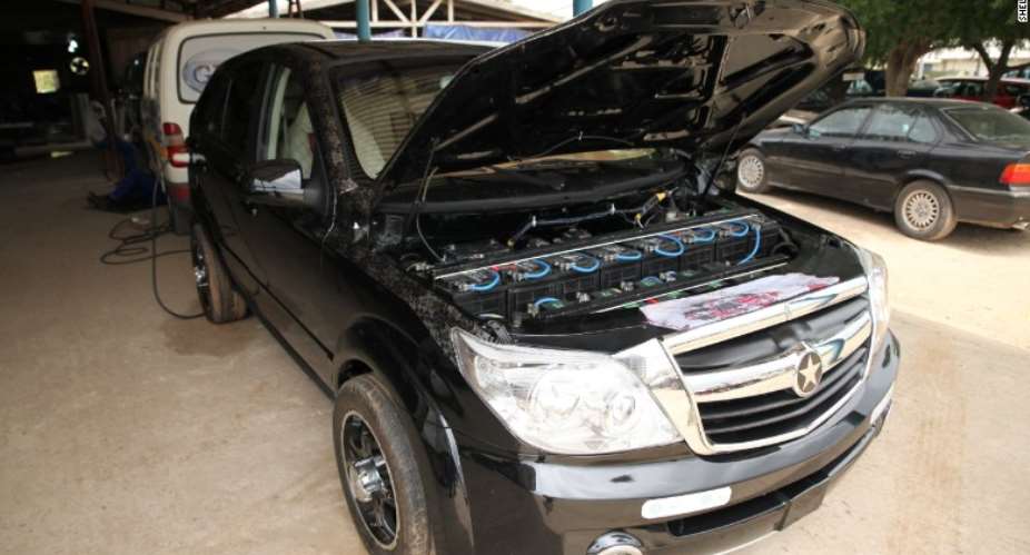 Pastor Safo has been building SUVs with electric motors powered by rechargeable batteries. His knack of building all sorts of electronics and vehicles has made him a well-known figure in Ghana.