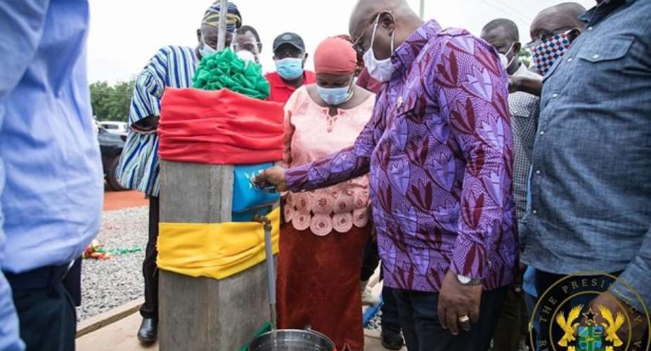 President Nana Addo Dankwa Akufo-Addo commissioning Nalerigu Water Supply System