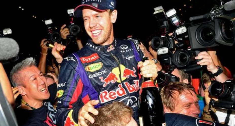 Vettel won his four world drivers' titles with Red Bull