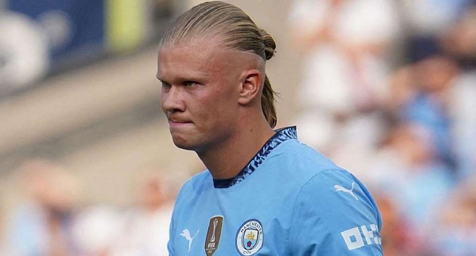 REUTERSImage caption: Erling Haaland scored the opener for City against AC Milan