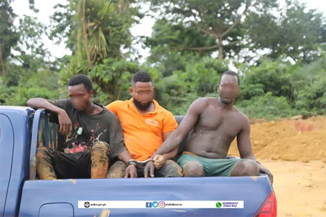 Suspects in police custody