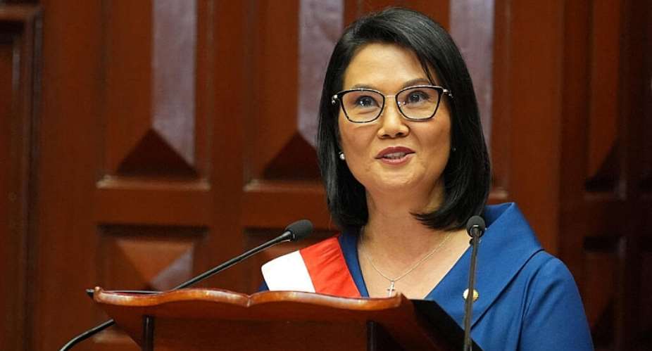 Perus President Keiko Fujimori speaks after taking the oath of office at Congress in Lima, Peru, 28 July 2026. -  Guadalupe Pardo, Reuters
