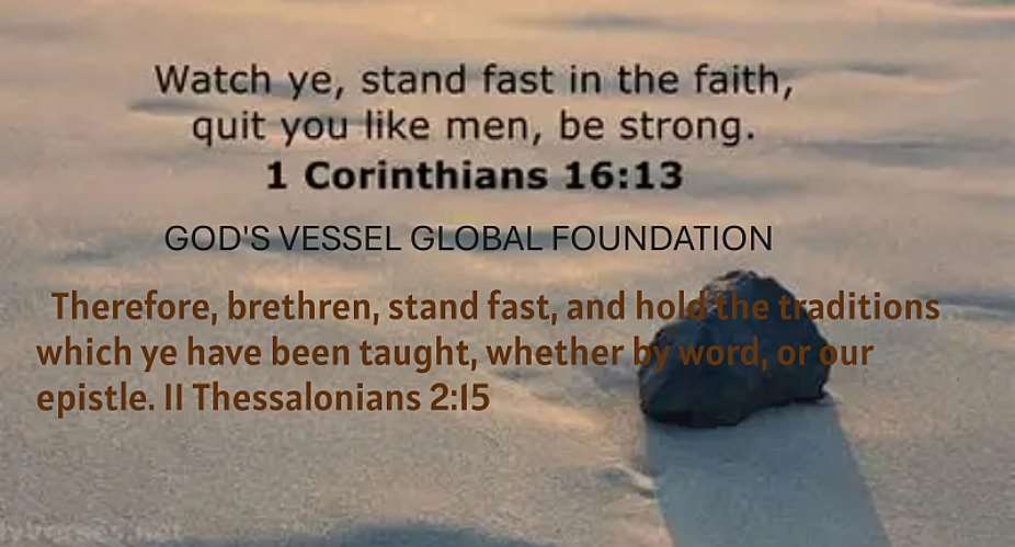 Stand firm at all times