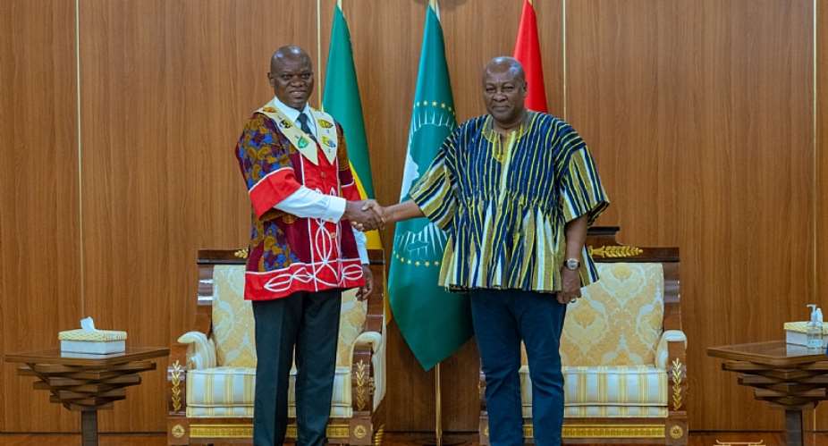 Gabon President visits Accra