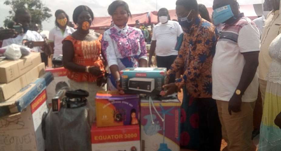 Professor Yankah Cushions Hairdressers And Dressmakers With Set-Up Tools And Equipment