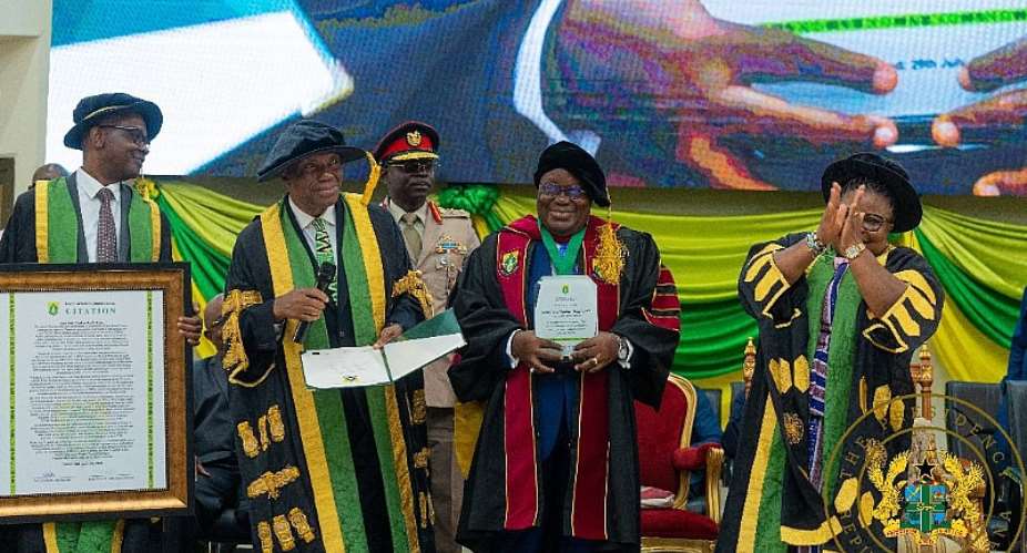 Akufo-Addo receives honorary doctorate from UHAS