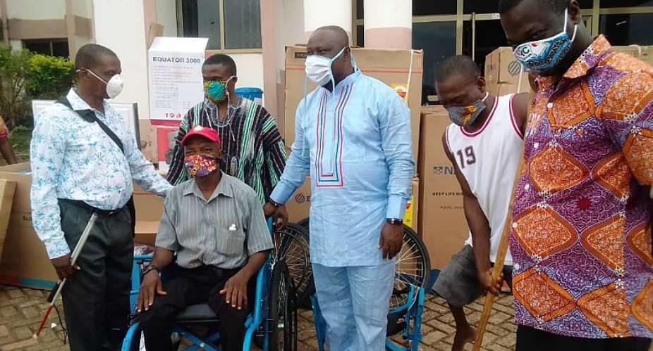 Prestea Huni-Valley Municipal Assembly Distribute Items To Persons Living With Disability PWDs