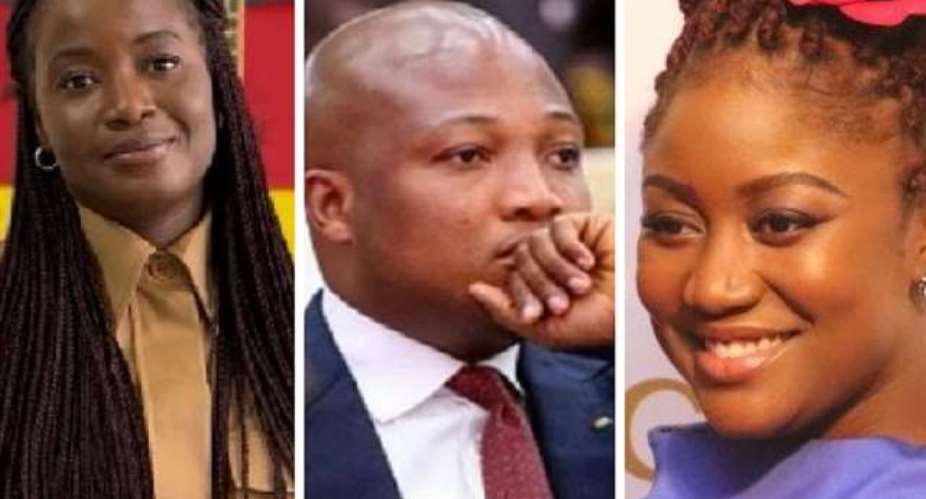 Left to right: Gyankroma Akufo-Addo, North Tongu MP Samuel Okudzeto Ablakwa and Edwina Akufo-Addo