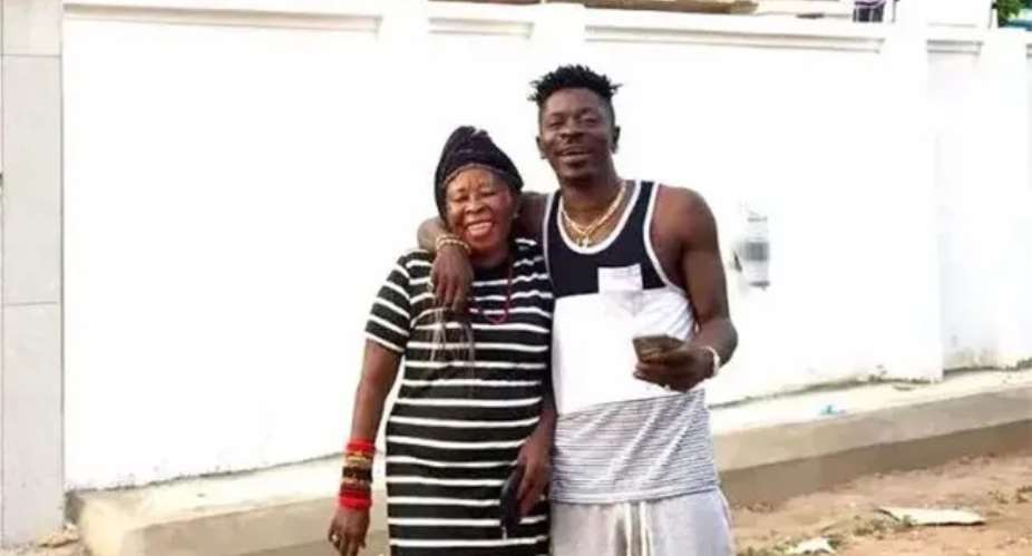 Shatta Wale and mom