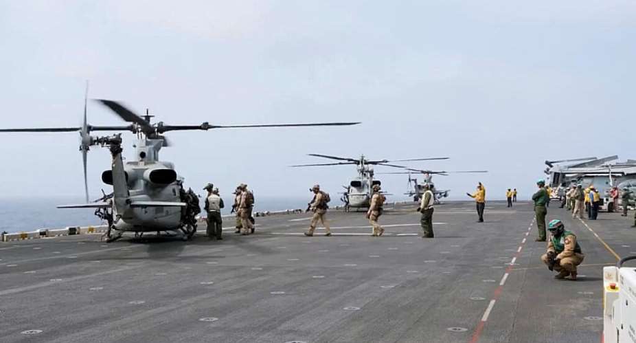 US operations in the Arabian Sea, according to CENTCOM, enforcing a naval blockade against Iran. -  Centcom via Reuters