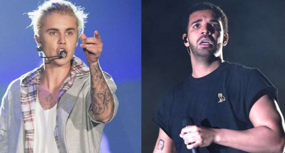 Justin Bieber pours Cold Water on Drakes chart run