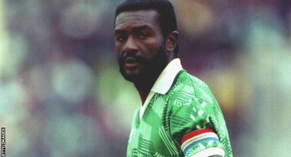 Stephen Tataw was captain of Cameroon as they reached the quarter-finals of the 1990 World Cup in Italy