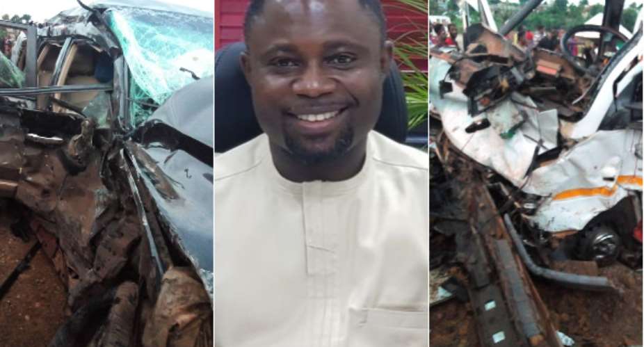 NDC MP involved in a near-fatal accident on the Nyinahin-Kumasi road
