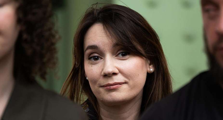 Xenia Fedorova, the former director of the French version of Russian state-run foreign language channel RT and commentator in media outlets belonging to the Bollor galaxy is accused by the French government of promoting Kremlin propaganda. -  XAVIER GALIANA / AFP