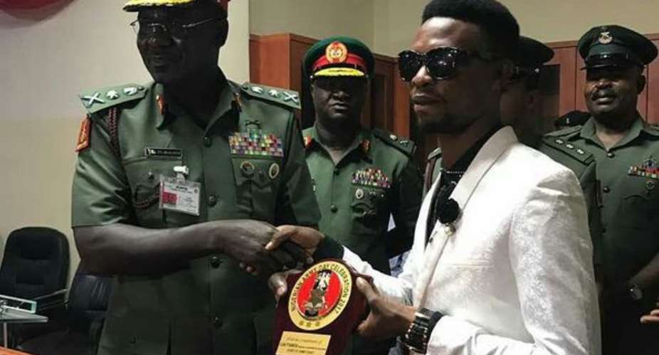 Nigerian Army Honours Comedian, Igodye