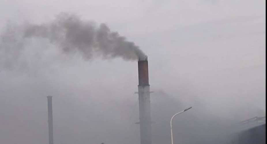Pollution at steel factories at the Tema Free Zones enclave