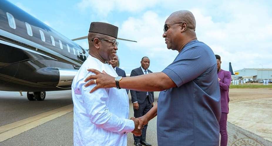 Sierra Leone President commiserates with Mahama on June 29 flood disaster