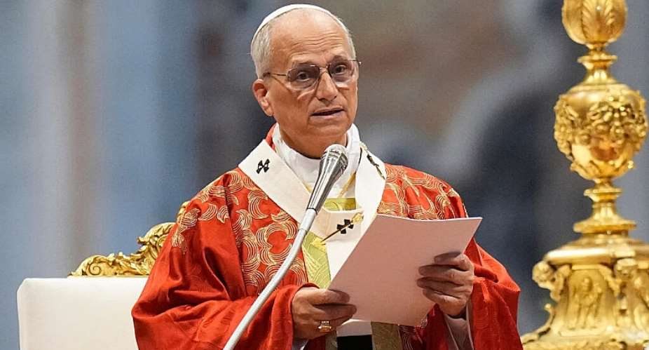 Pope Leo XIV speaks as he celebrates a Mass in St. Peters Basilica, at the Vatican on June 29, 2026. -  Alessandra Tarantino, AP