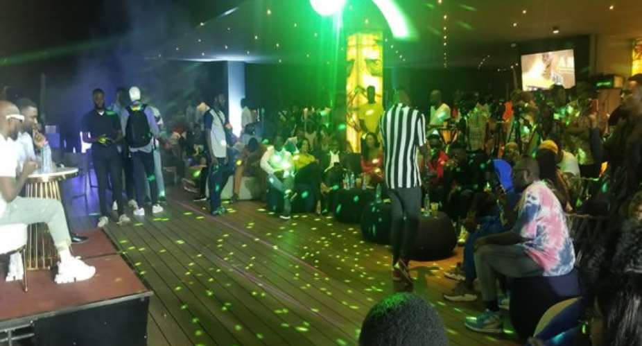 Sarkodie in red, Serwaa Amihere, Lexis Bill and other in front row at 'As Promised' album listening