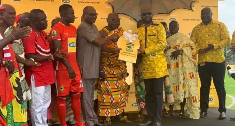MTN Handover Newly Constructed Training Pitch To Asante Kotoko VIDEO