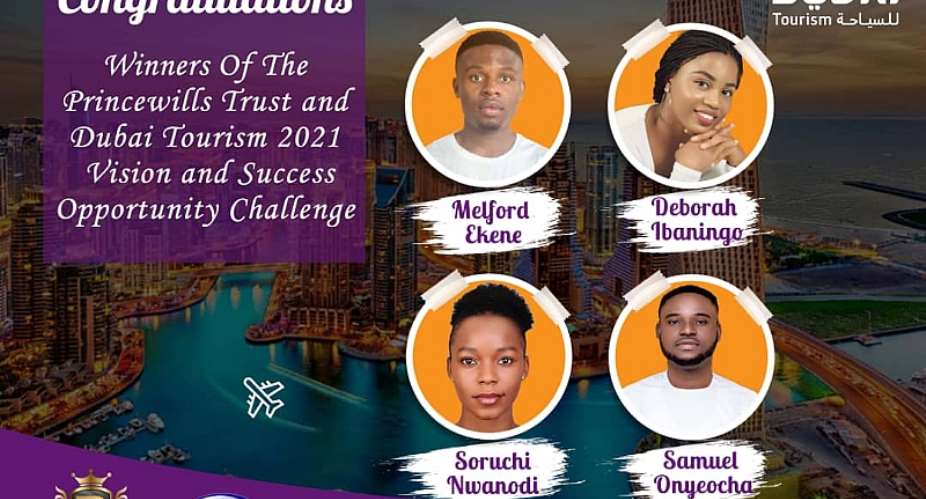 Dubai Tourism and Princewill Trust: Winners of Vision and Success Challenge Emerge