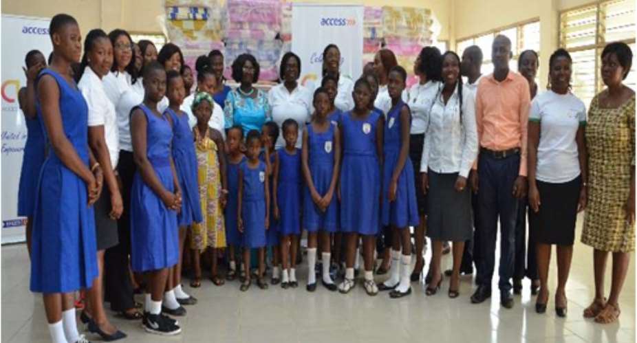 AWN Members with students and staff of the Tetteh Ocloo State School for the Deaf