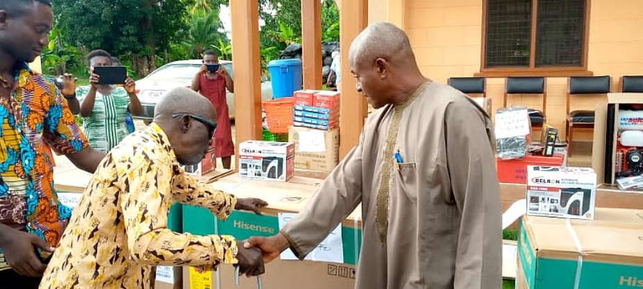 PWDs receive items to improve their livelihood in Abuakwa North