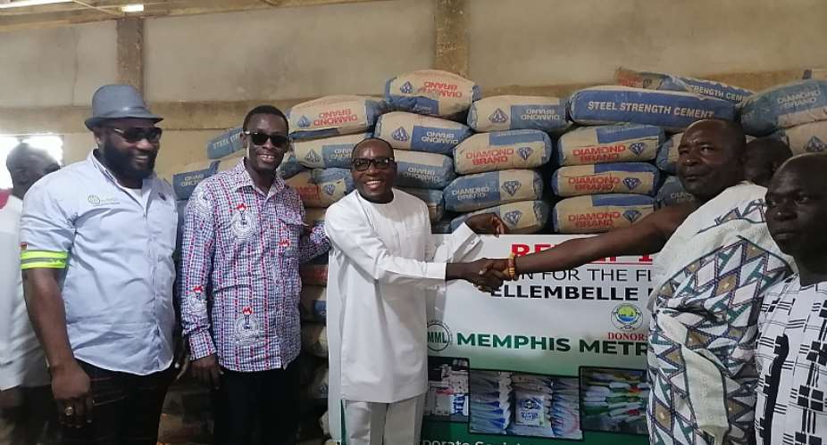 Memphis Metropolitan Ltd supports Nzema Akropong flood victims with relief items