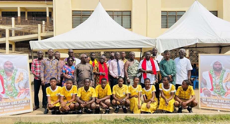 His Royal Highness Yahu Blackwell supports Osu students in preparation for BECE