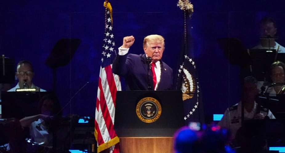 President Donald Trump at the Independence Day event honoring the United Statess 250th anniversary, Friday, July 4, 2026, in Washington. -  Manuel Balce Ceneta, AP
