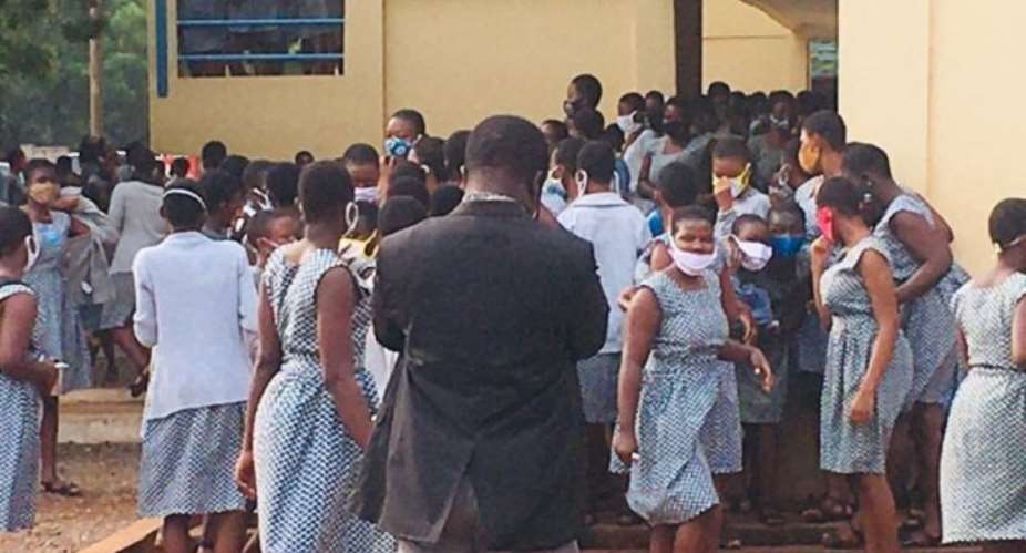 Parents Storm Accra Girls SHS After COVID-19 Infections