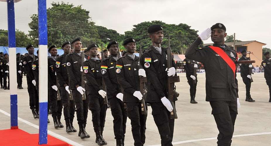 Ghana Police Service holds passing-out parade for 238 new recruits in Ho