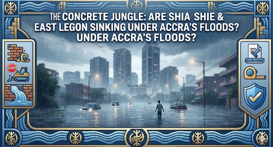 The Concrete Jungle: Are Shiashie and East Legon Sinking Under Accra’s Floods?