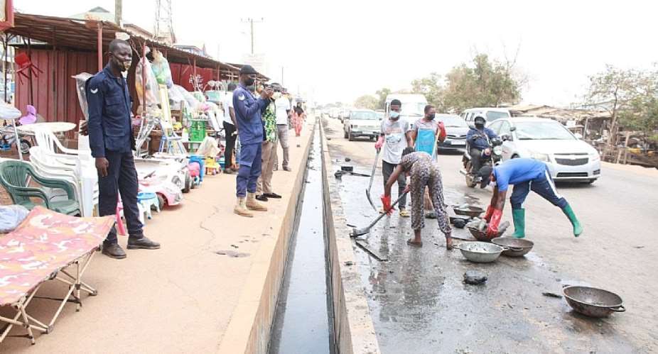A file photo of a clean up exercise